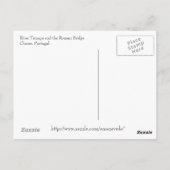 Chaves, Portugal Briefkaart (Achterkant)