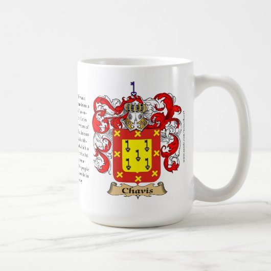 Chavis, de oorsprong, de betekenis en de rest koffiemok (Rechts)