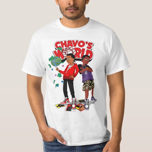 Chavo's World album art draw T-shirt (Voorkant)
