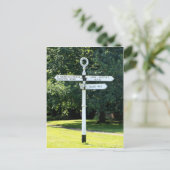 Chawton Signpost Hampshire Briefkaart (Staand voorkant)