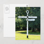 Chawton Signpost Hampshire Briefkaart (Voorkant / Achterkant)
