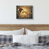 Chazak Ve'ematz Canvas Afdruk (Insitu (Slaapkamer))