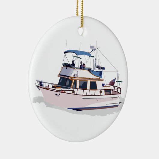 CHB DIESEL TRAWLER KERAMISCH ORNAMENT (Rechts)