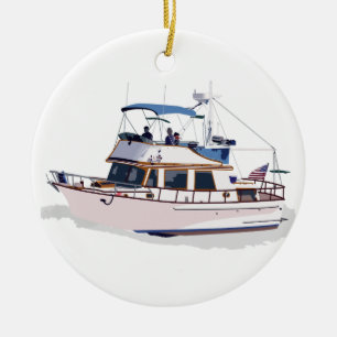 CHB DIESEL TRAWLER KERAMISCH ORNAMENT