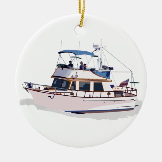 CHB DIESEL TRAWLER KERAMISCH ORNAMENT (Voorkant)