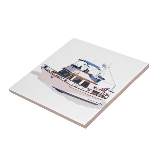 CHB DIESEL TRAWLER TEGELTJE (Zijkant)