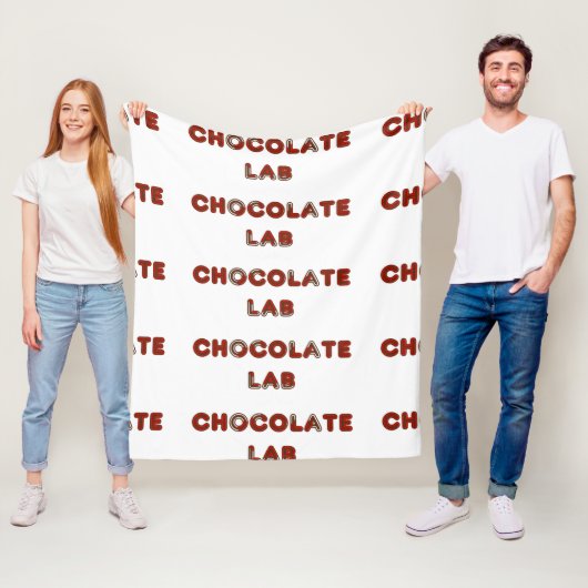 Chc lab Canadian-Flag in naam Fleece Deken (In situ)