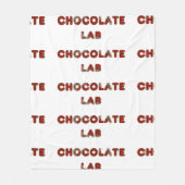 Chc lab Canadian-Flag in naam Fleece Deken (Voorkant)