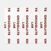 Chc lab Canadian-Flag in naam Fleece Deken (Voorkant (Horizontaal))