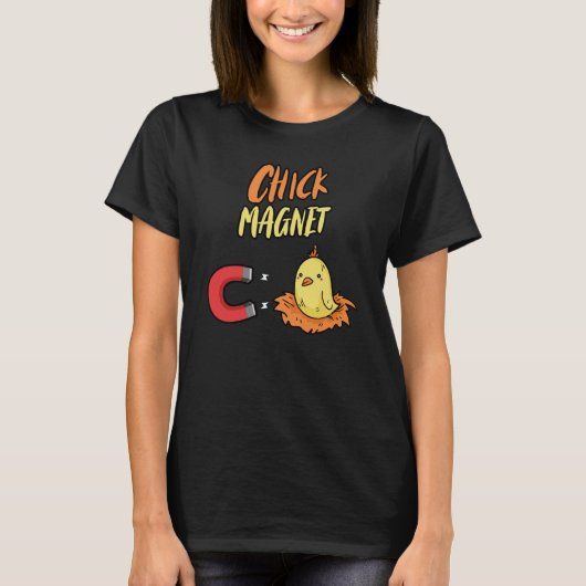 Chcik Magnet Chicken Chick T-shirt (Voorkant)