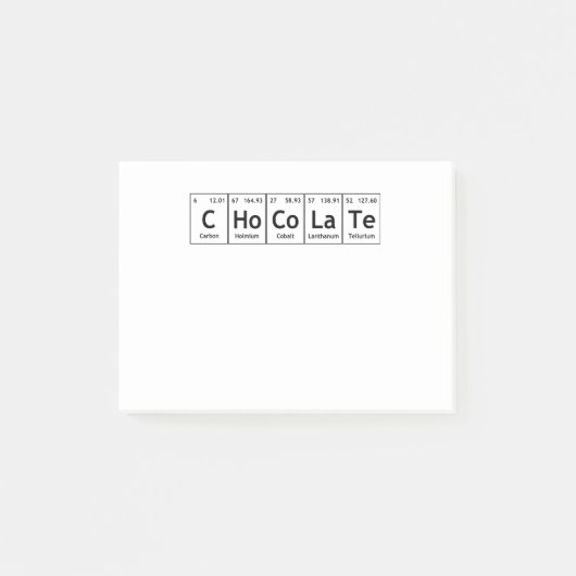 CHCoLaThe Science Periodic Table Words Elements Post-it® Notes (Voorkant)