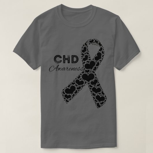CHD Awareness congenital hartdefect awareness T-shirt (Design voorkant)