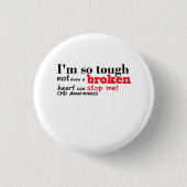 CHD Awareness Gift Ronde Button 3,2 Cm (Voorkant)