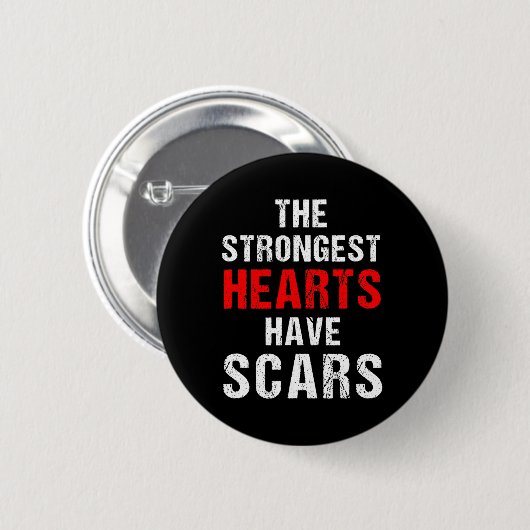 Chd Awareness Quotes About Congenital Heart Diseas Ronde Button 5,7 Cm (Voorkant /achterkant)
