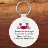 CHD Awareness Sleutelhanger (Voorkant)