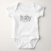 CHD Baby Heartbeat Jersey Bodysuit (Voorkant)