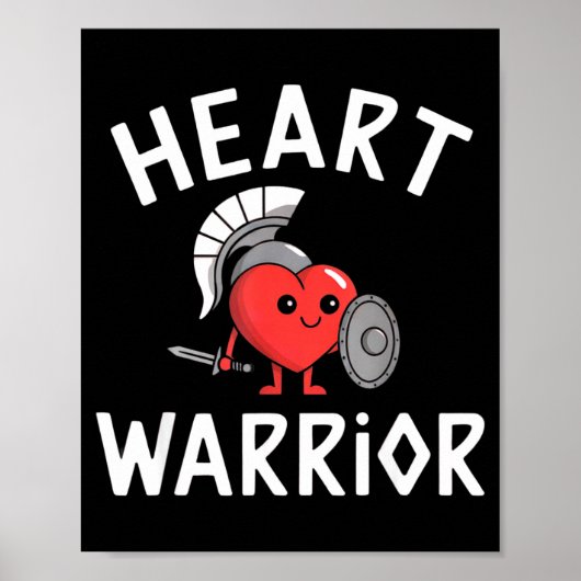 CHD-bewustzijn Hartziekte Moeder Warrior Ondersteu Poster (Voorkant)