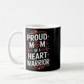 CHD Bewustzijn Hartziekte Warrior Trotse Warrior Koffiemok (Links)