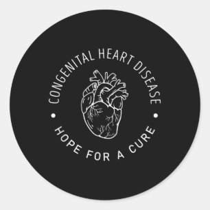 CHD-bewustzijn hoop op genezing Ronde Sticker