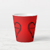 CHD-bewustzijnsmok Latte Mok (Voorkant)