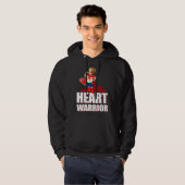 CHD Heart Confidence Caped Boy Hero Warrior Healed Hoodie (Voorkant volledig)