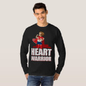 CHD Heart Confidence Caped Boy Hero Warrior Healed T-shirt (Voorkant volledig)