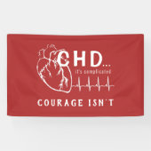 CHD Heart Sketch EKG Event Banner (Horizontaal)