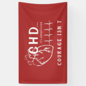 CHD Heart Sketch EKG Event Banner (Verticaal)