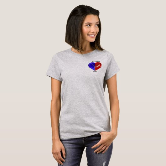 CHD-shirt voor dames T-shirt (Voorkant volledig)