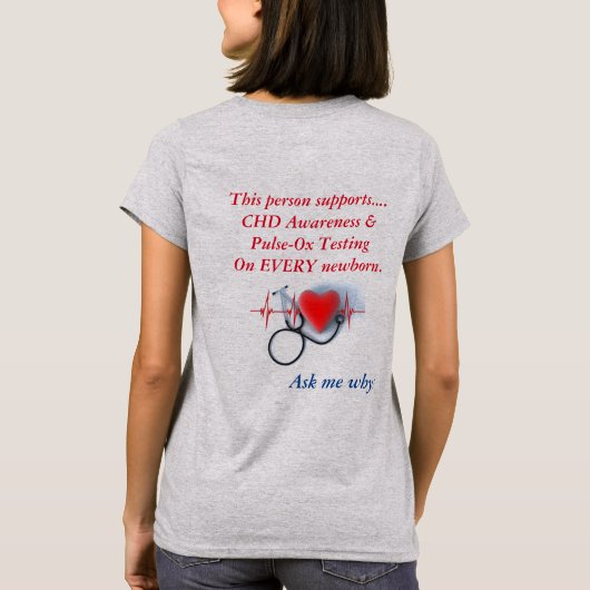 CHD-shirt voor dames T-shirt (Achterkant)