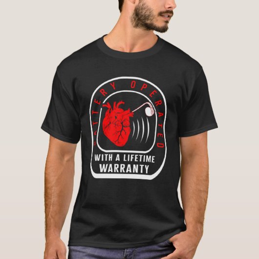 CHD Warrior Pacemaker Battery Operated Heart Patie T-shirt (Voorkant)