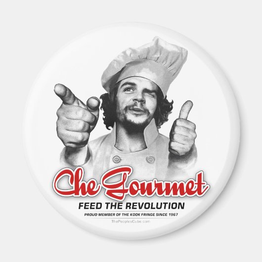 Che Gourmet voedt de revolutie Che Guevara magneet (Voorkant)
