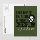 Che Guevara citaat - elk alleen niets waard Briefkaart (Voorkant / Achterkant)