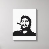 Che Guevara, Comandante, Revolutie, Cuba, Havana Canvas Afdruk (Voorkant)