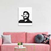 Che Guevara, Comandante, Revolutie, Cuba, Havana Canvas Afdruk (Insitu (Woonkamer))