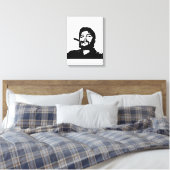 Che Guevara, Comandante, Revolutie, Cuba, Havana Canvas Afdruk (Insitu (Slaapkamer))
