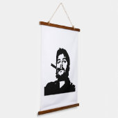 Che Guevara, Comandante, Revolutie, Cuba, Havana Hangend Wandkleed (Gebogen)