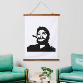 Che Guevara, Comandante, Revolutie, Cuba, Havana Hangend Wandkleed