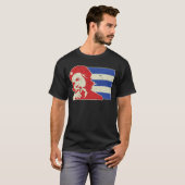 Che Guevara Cuban Flag  T-shirt (Voorkant volledig)
