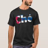 Che Guevara Cuban vlag T-shirt (Voorkant)