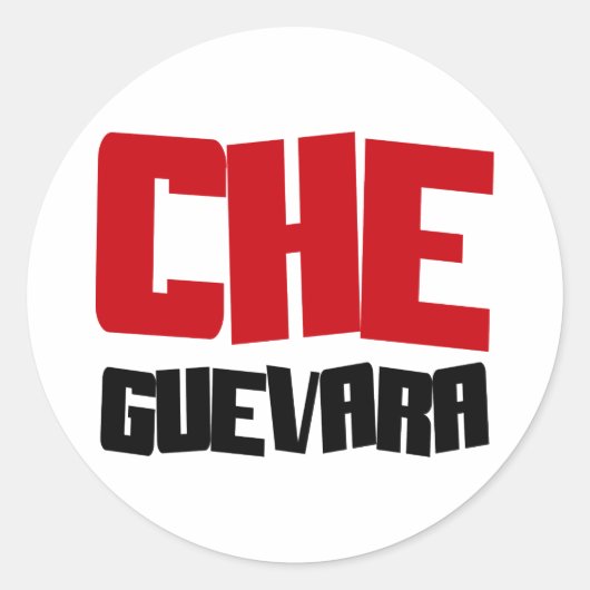 Che Guevara Design Ronde Sticker (Voorkant)