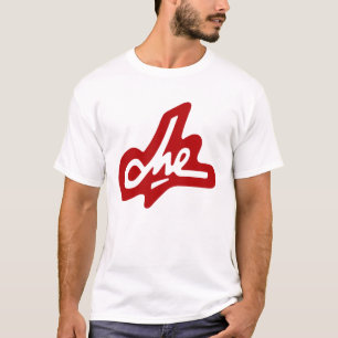 Che Guevara Handtekening - Rood op wit T-shirt