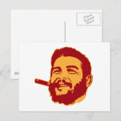 Che Guevara met Cigar Portrait Briefkaart (Voorkant / Achterkant)