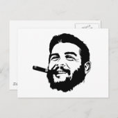 Che Guevara met Cigar Portrait Briefkaart (Voorkant / Achterkant)