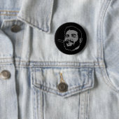 Che Guevara met Cigar Portrait Button (In situ)