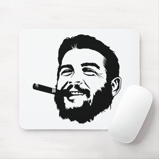 Che Guevara met Cigar Portrait Mousepad Muismat (Met muis)