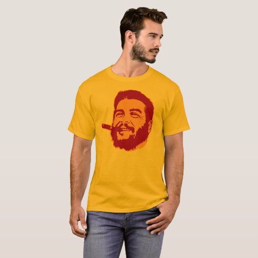 Che Guevara met sigarenportret T-shirt (Voorkant volledig)