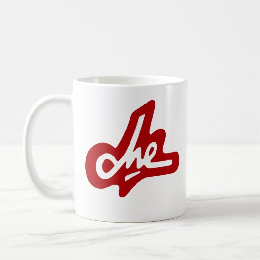 Che Guevara Red Signature Coffee Mok (Links)