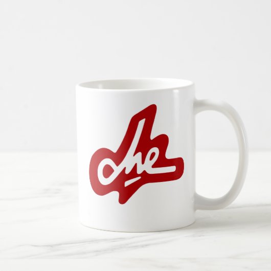 Che Guevara Red Signature Coffee Mok (Rechts)