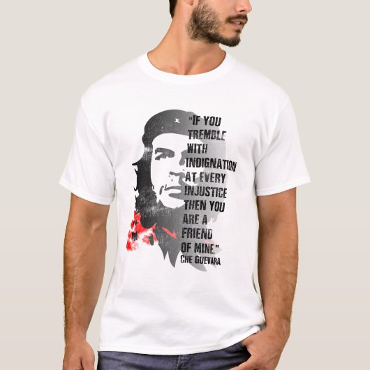 Che Guevara Revolutionair  politiek citaat T-shirt (Voorkant)